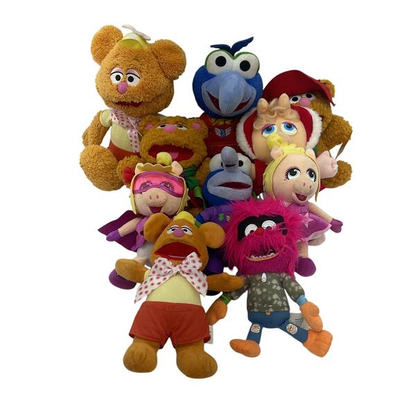 Muppets Other - Preowned Mixed LOT 3 lbs The Muppets Muppet Babies Plush Dolls Stuffed Animals